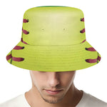 Softball Field And Ball Print Bucket Hat