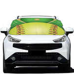 Softball Field And Ball Print Car Windshield Snow Cover