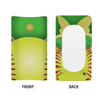 Softball Field And Ball Print Changing Pad Cover