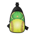 Softball Field And Ball Print Sling Bag