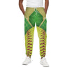 Softball Field And Ball Print Cotton Pants