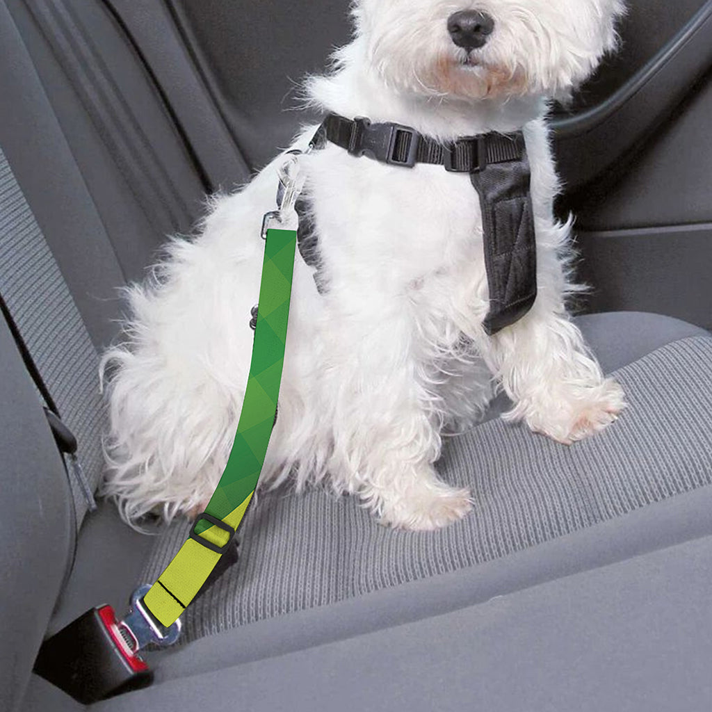 Softball Field And Ball Print Dog Seat Belt
