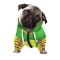 Softball Field And Ball Print Dog Zip Up Hoodie