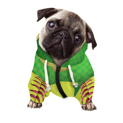 Softball Field And Ball Print Dog Zip Up Hoodie