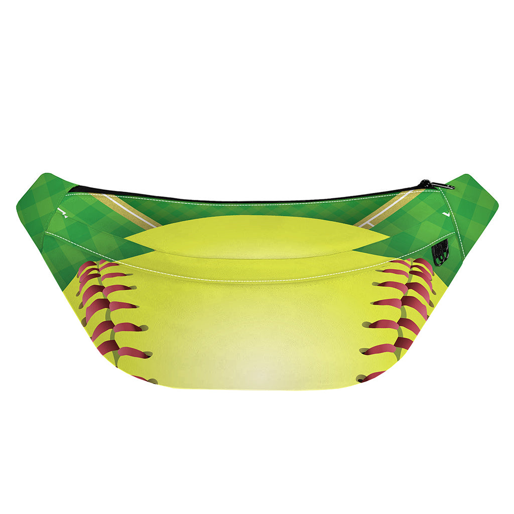Softball Field And Ball Print Fanny Pack