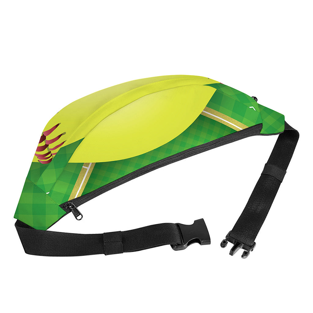 Softball Field And Ball Print Fanny Pack