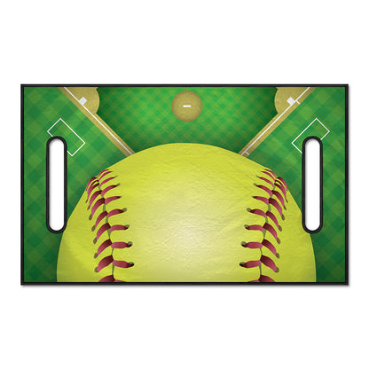 Softball Field And Ball Print Golf Cart Seat Cover