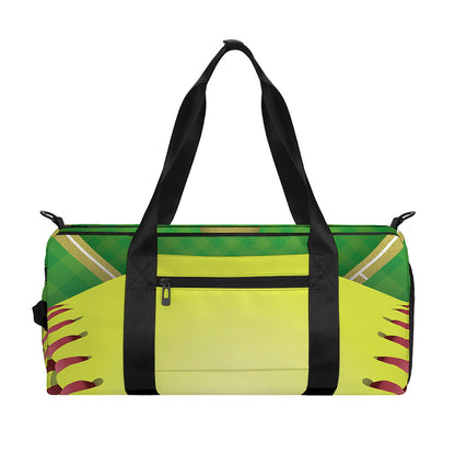 Softball Field And Ball Print Gym Bag