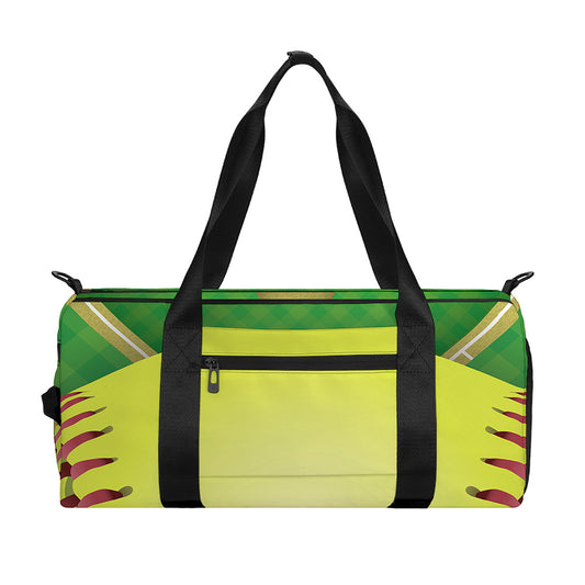 Softball Field And Ball Print Gym Bag