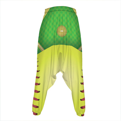 Softball Field And Ball Print Hammer Pants