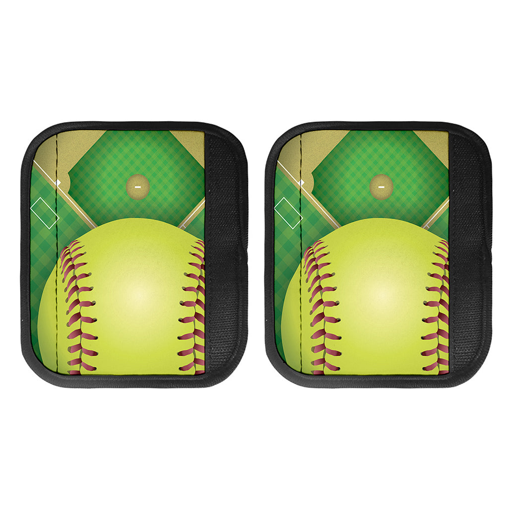 Softball Field And Ball Print Handle Covers