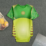 Softball Field And Ball Print Men's Bodysuit