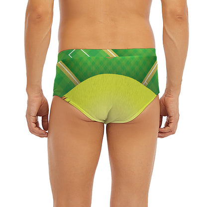 Softball Field And Ball Print Men's Briefs