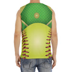 Softball Field And Ball Print Men's Fitness Tank Top