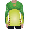 Softball Field And Ball Print Men's Long Sleeve T-Shirt