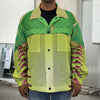 Softball Field And Ball Print Men's Shirt Jacket