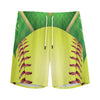 Softball Field And Ball Print Men's Sports Shorts