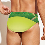 Softball Field And Ball Print Men's Swim Briefs