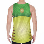 Softball Field And Ball Print Men's Velvet Tank Top