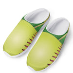 Softball Field And Ball Print Mesh Casual Shoes