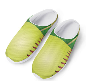 Softball Field And Ball Print Mesh Casual Shoes