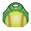 Softball Field And Ball Print Neoprene Lunch Bag