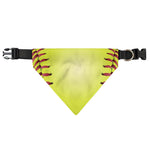 Softball Field And Ball Print Over The Collar Dog Bandana