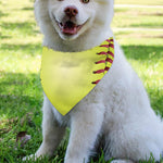 Softball Field And Ball Print Over The Collar Dog Bandana