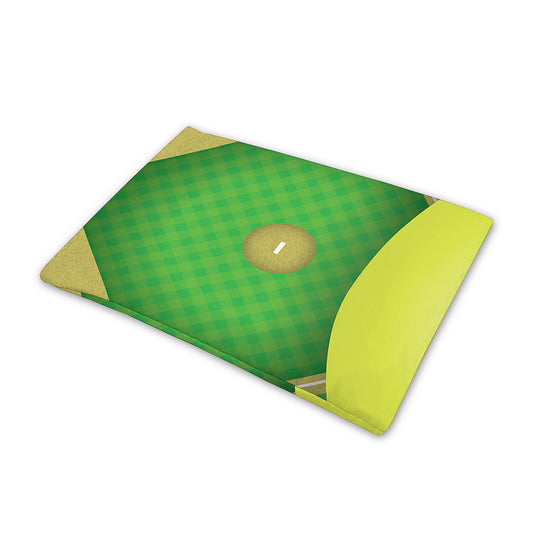 Softball Field And Ball Print Pet Cooling Mat Cover