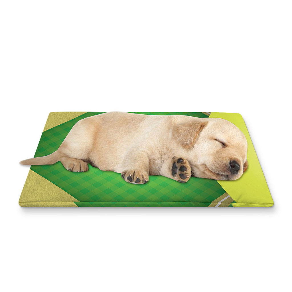 Softball Field And Ball Print Pet Cooling Mat Cover