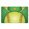 Softball Field And Ball Print Polyester Doormat