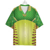 Softball Field And Ball Print Rayon Hawaiian Shirt