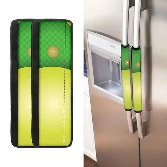 Softball Field And Ball Print Refrigerator Handle Covers