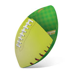 Softball Field And Ball Print Rugby Ball