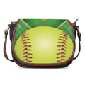 Softball Field And Ball Print Saddle Bag