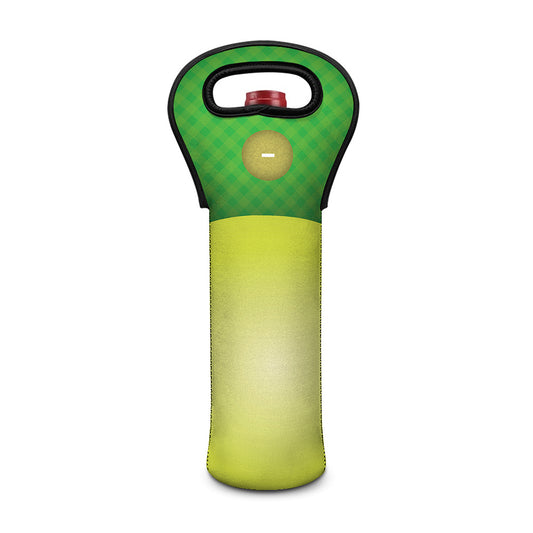 Softball Field And Ball Print Single Neoprene Wine Tote