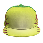 Softball Field And Ball Print Snapback Cap