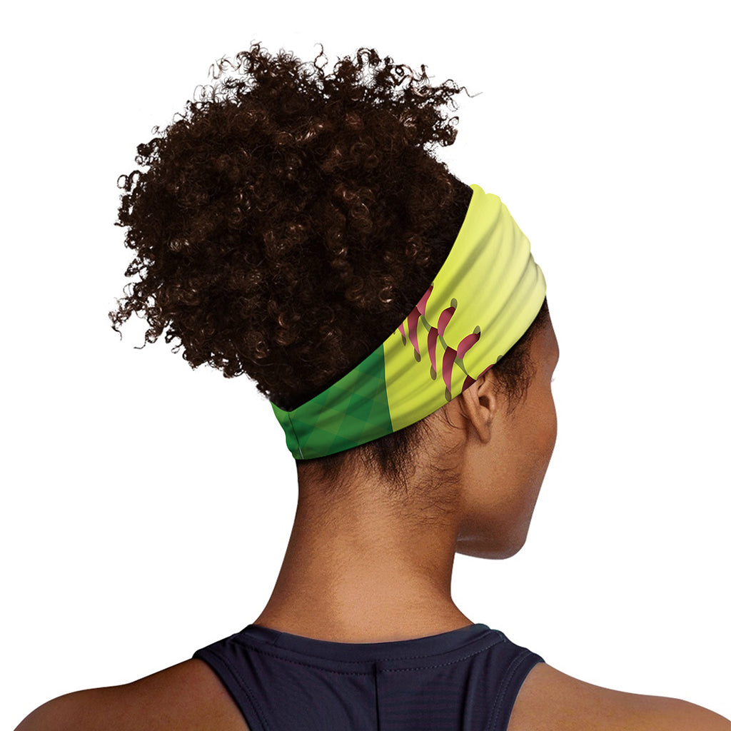 Softball Field And Ball Print Sports Headband