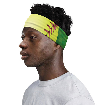 Softball Field And Ball Print Sports Headband