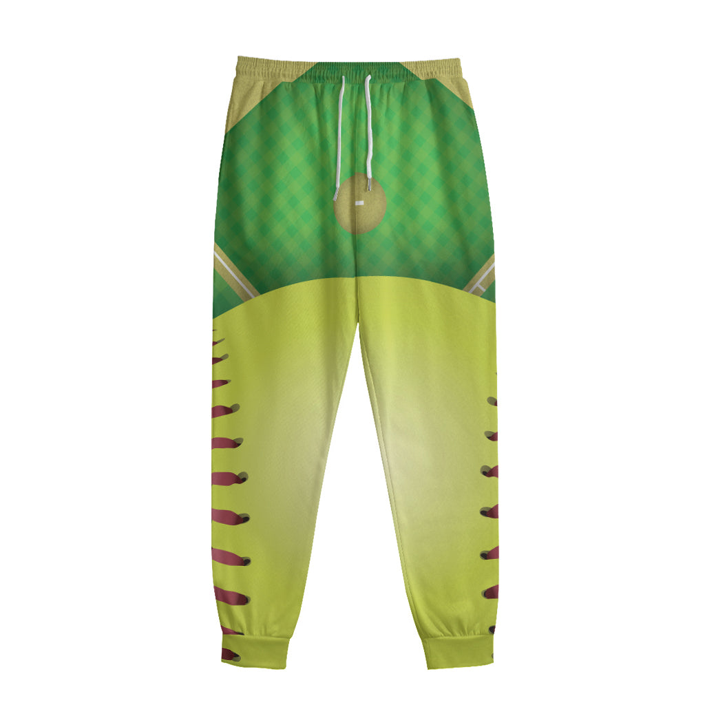 Softball Field And Ball Print Sweatpants