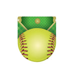 Softball Field And Ball Print Toilet Lid Cover