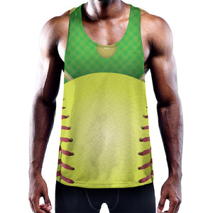 Softball Field And Ball Print Training Tank Top