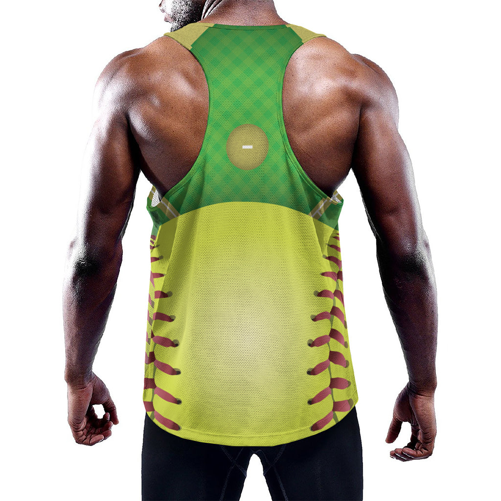 Softball Field And Ball Print Training Tank Top