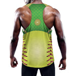 Softball Field And Ball Print Training Tank Top