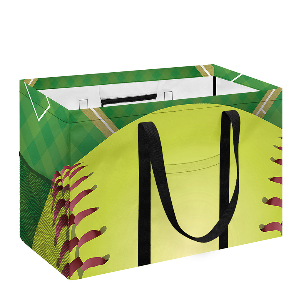 Softball Field And Ball Print Utility Tote Bag