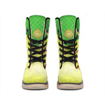 Softball Field And Ball Print Winter Boots