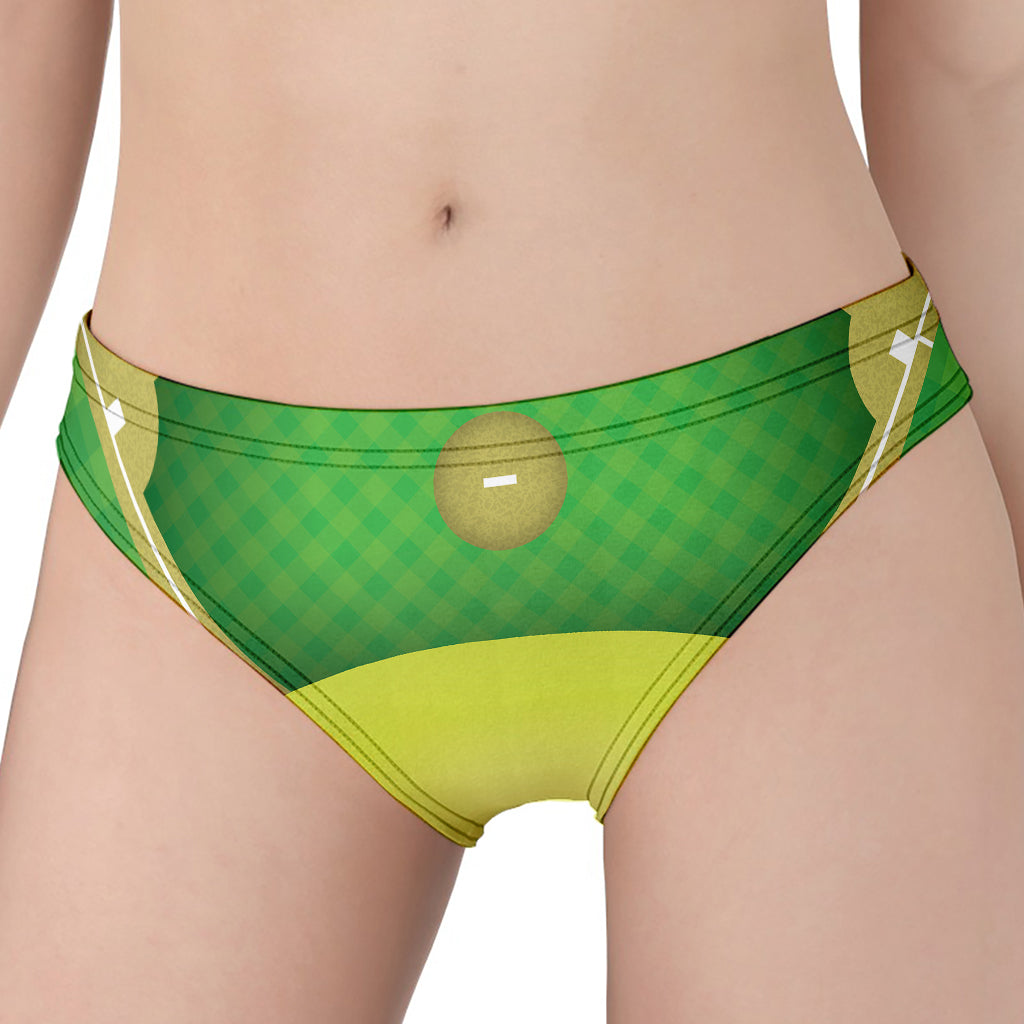 Softball Field And Ball Print Women's Panties