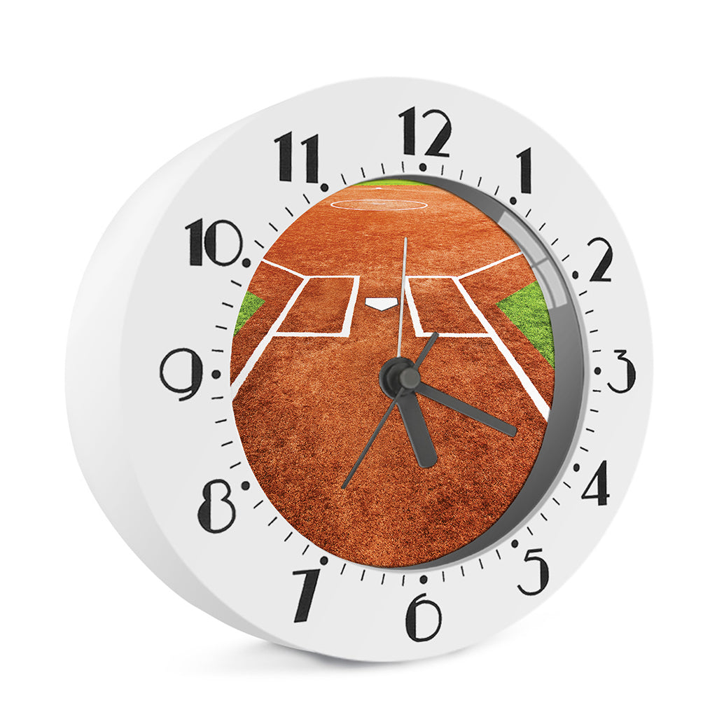 Softball Playing Field Print Alarm Clock
