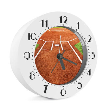 Softball Playing Field Print Alarm Clock