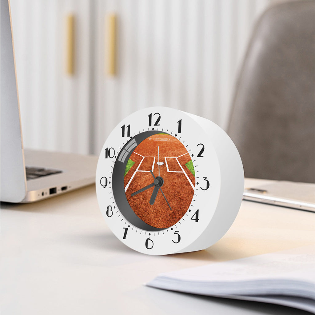 Softball Playing Field Print Alarm Clock